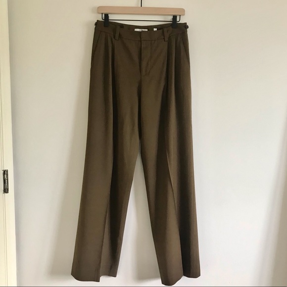 Vince Wide Leg Oversized Trouser Pants Brown Size 2 - Picture 15 of 16